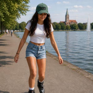 Casquette vintage Beechfield B655 | Inscription percutante | Chaos Club, No Rules, Stay Wild, Trouble Maker, Wild One | Unisexe | Casquette rétro brodée