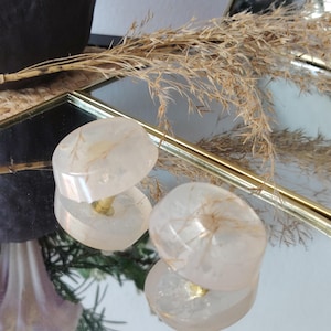 Boho Resin Drawer Knobs | Neutral Luxury Cabinet Knobs | Beige Furniture Hardware | Handmade Nature-Inspired Pulls