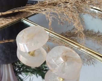 Boho Resin Drawer Knobs | Neutral Luxury Cabinet Knobs | Beige Furniture Hardware | Handmade Nature-Inspired Pulls
