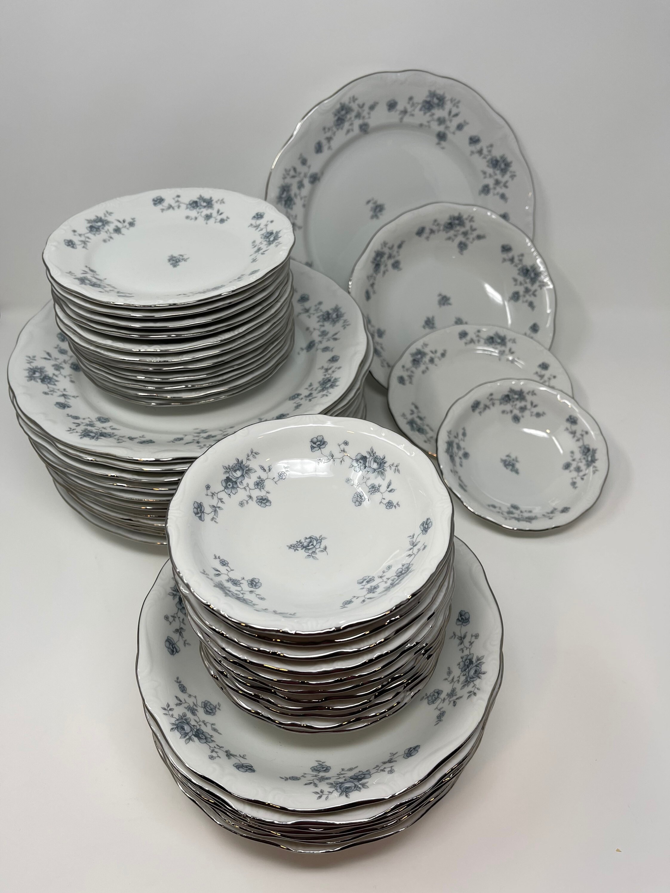 Antique Porcelain Dinnerware Set From JOHANN HAVILAND , Bavaria Germany ...