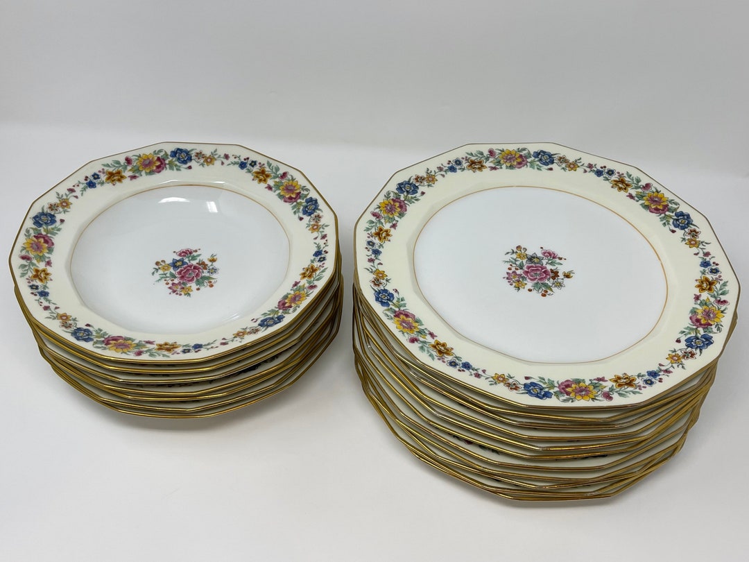 Antique and Unique Dinner Plates and Soup Plates From C Ahrenfeldt