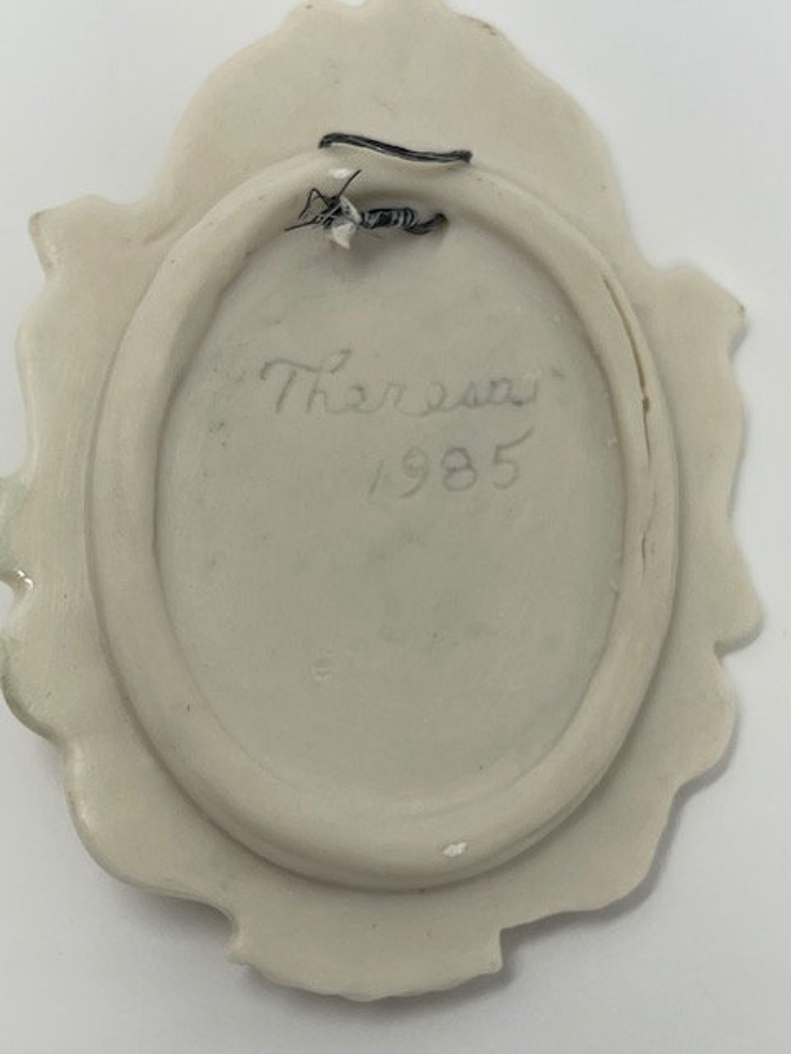 Vintage Handmade Porcelain Wall decoration Wall hanging Etsy