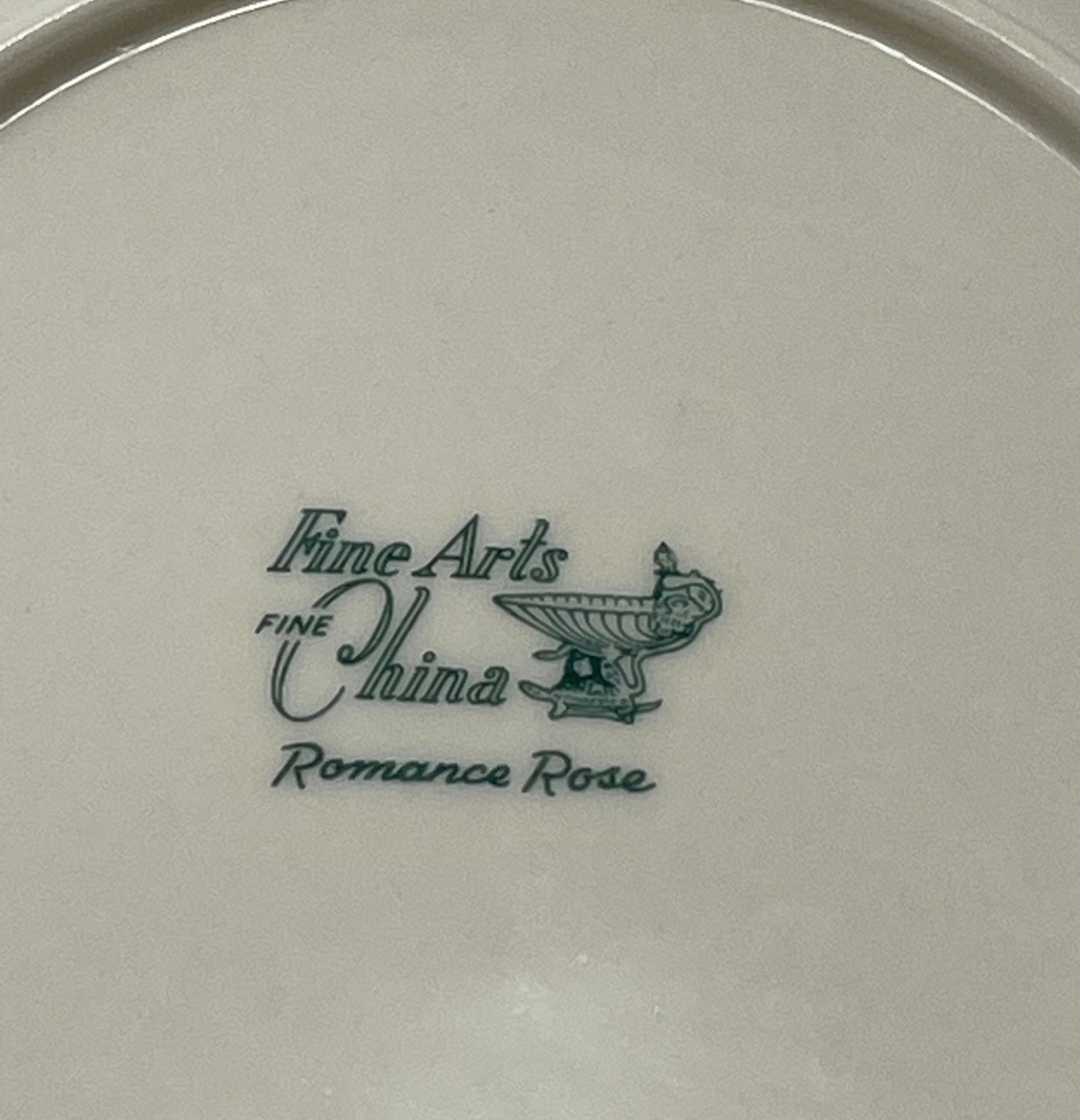 Vintage Plates, Fine Arts, Fine China, Romance Rose. Etsy