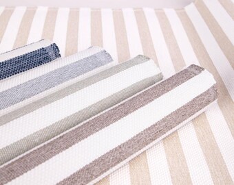 Striped Upholstery Fabric, EcoFiber Stain Resistant, 100% Polypropylene Home Decor