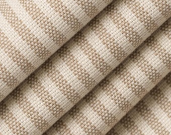 Sand Heavy Duty Ticking Fabric: 51/49 Cotton/Recycled Polyester (1/2 Yard)