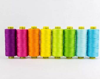 Tropics Collection - Spagetti 12wt Egyptian Cotton Thread Pack, Quilting, Embroidery, Sashiko,Needlework, Top stitching