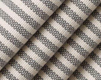 Coal Heavy Duty Ticking Fabric: 51/49 Cotton/Recycled Polyester (1/2 Yard)