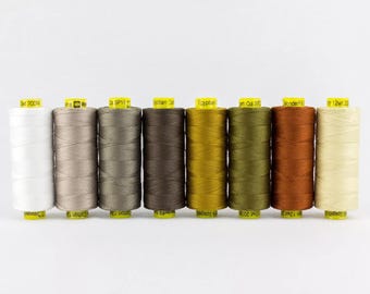 Neutrals Collection - Spagetti 12wt Egyptian Cotton Thread Pack, Quilting, Embroidery, Sashiko,Needlework, Top stitching