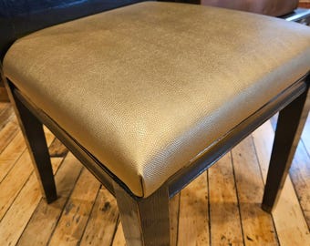 Brass Vinyl Upholstery Fabric – Heavy Duty, Stain Resistant, Pet Friendly (Sold by Yard)