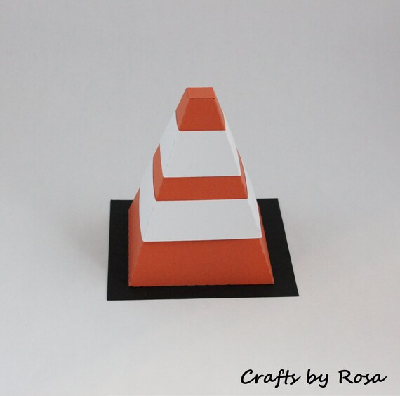 Items similar to Traffic Cone Favor Box on Etsy