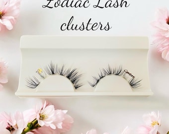 Zodiac Sign Lash Clusters: Color False Lashes