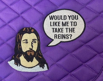 Jesus Take the Reins Custom Embroidered Saddle Pad - All-Purpose, Pony and Dressage