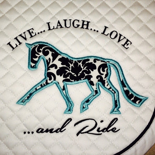 Embroidery Saddle Pad Etsy