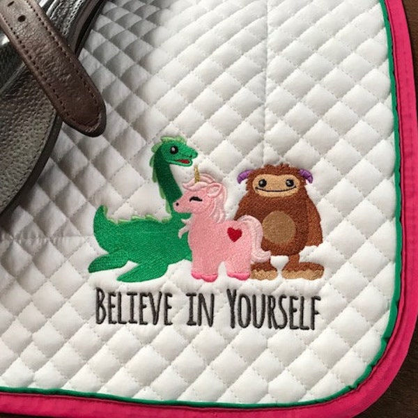 Embroidery Saddle Pad Etsy