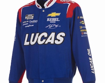 Adult vintage Lucas printed racing Jacket
