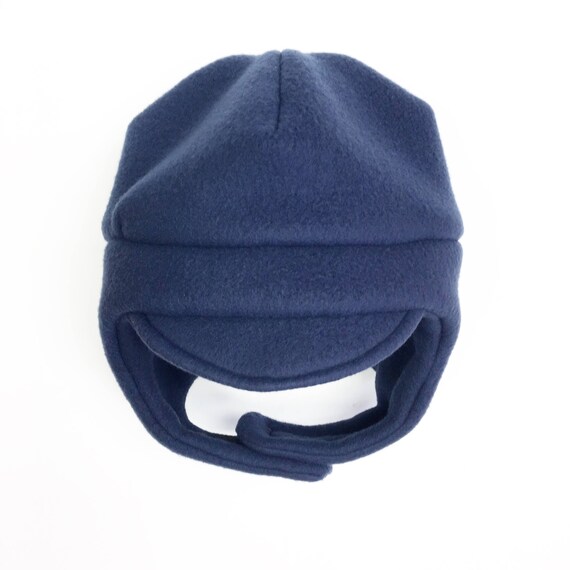 Toddler winter hat with chin strap top