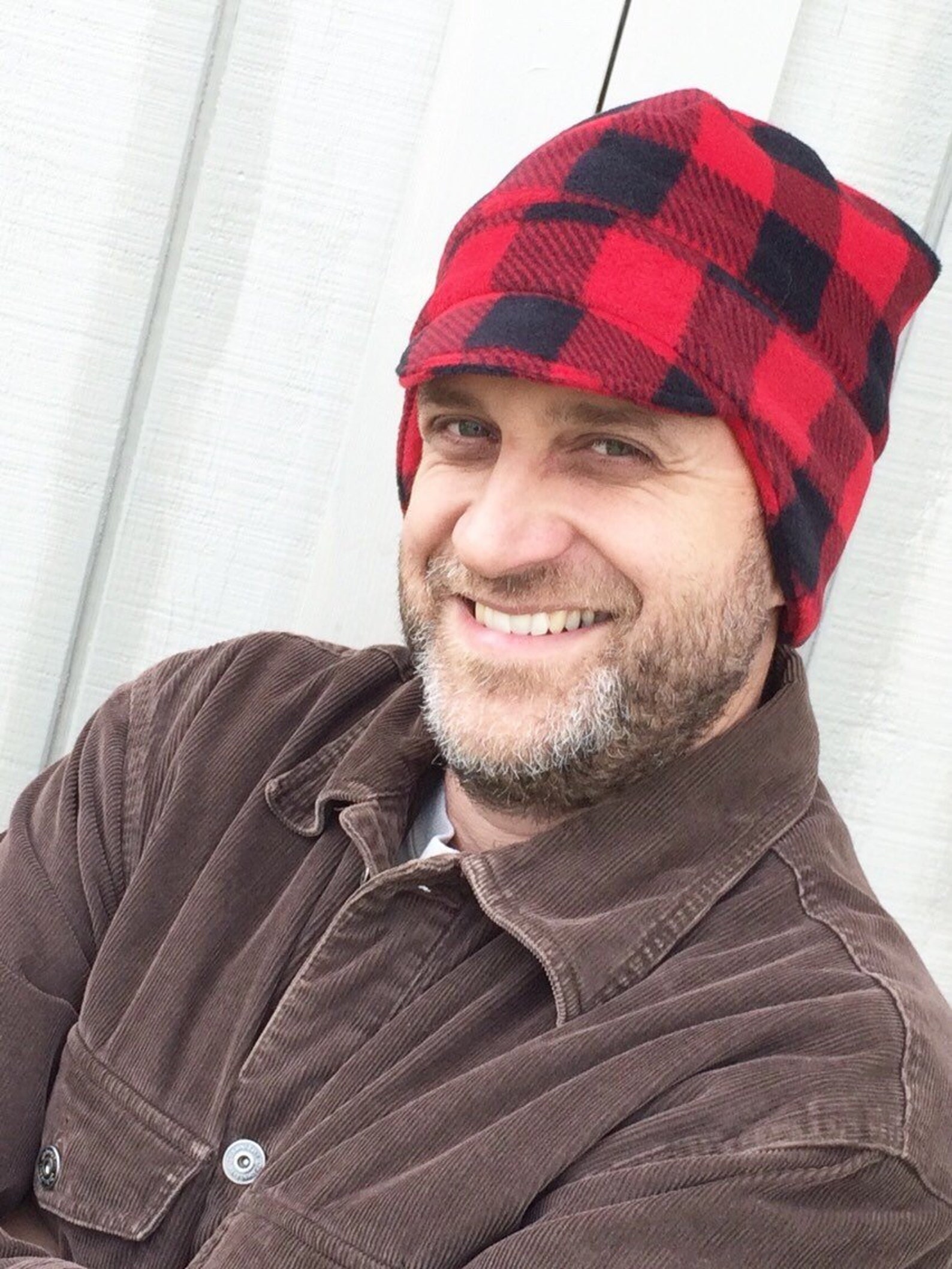 Men's Winter Fleece Hat Men's Earmuff Hat Men's Etsy