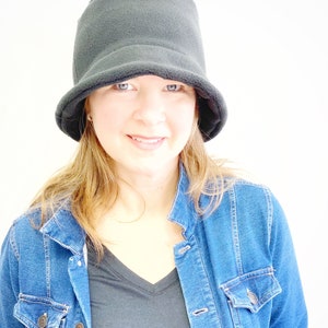 Winter Fleece Bucket Hat Women's Warm Winter Hat Fleece - Etsy