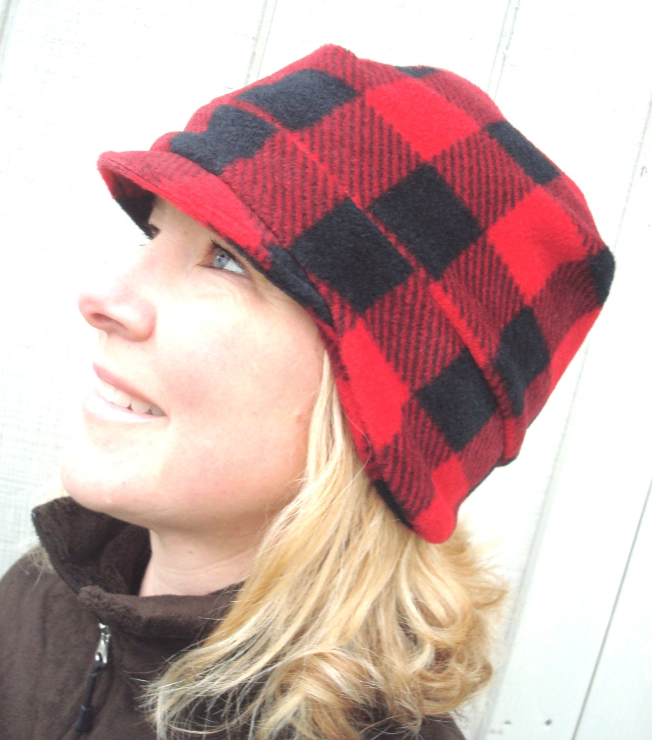 Women's Ear Flap Hat Winter Buffalo Beanie Upper Midwest Etsy