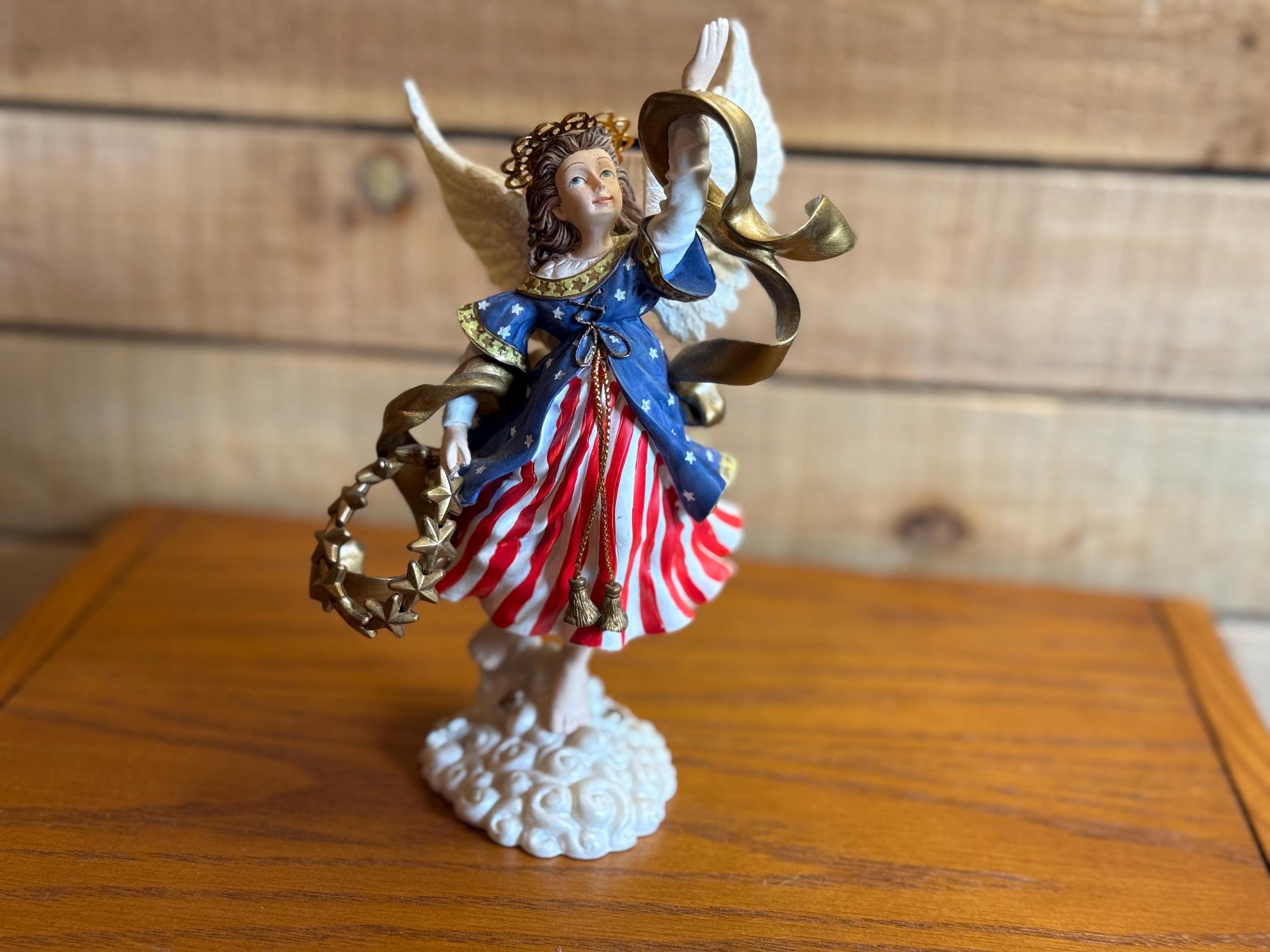 LLADRO 人形 平和の花かご　星条旗柄　アメリカ Lefton Patriotic Figurines - Etsy