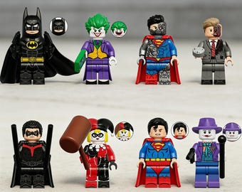 8PCS Batman The Joker Minifigures Toys Action figures Building Toys
