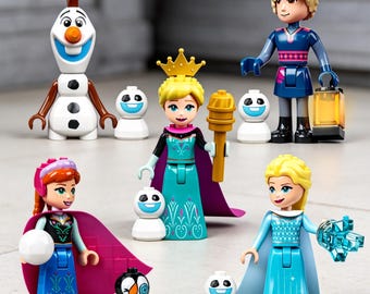 5PCS Frozen Princess Anna Minifigures Toys Action figures Building Toys