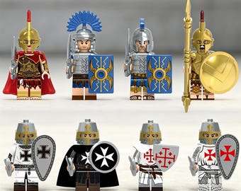 8PCS Roman Spartan Hoplite Minifigures Toys Action figures Building Toys