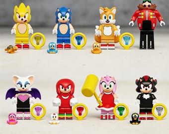 8PCS Super Sonic Minifigures Toys Action figures Building Toys