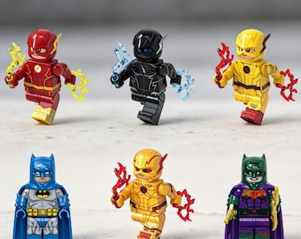 6PCS The Flash Batman Minifigures Toys Action figures Building Toys