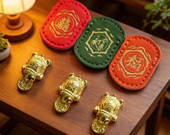 2026 Money Biting Turtle Feng Shui Talisman, Lucky Turtle Charm, Temple Blessed Brass Tortoise, Year of The Horse Prosperity Amulet