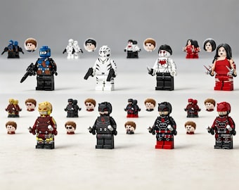 8PCS Helmet Punisher Minifigures Toys Action figures Building Toys