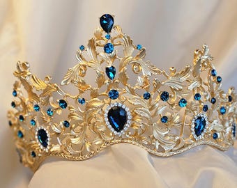 Blue Jeweled Tiara
