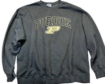 Vintage Champion Purdue Sweatshirt Mens 2XL Gray Collegiate Gorpcore Sporty