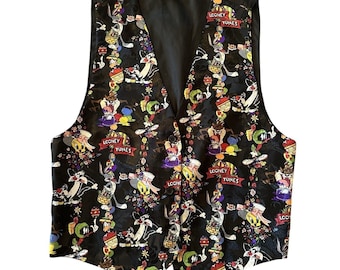 Vintage 1994 Looney Tunes Easter Vest One Size Cartoon Nostalgic