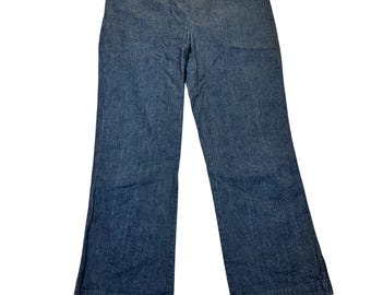Polo Jeans Co Ralph Lauren Vtg Denim Trousers Women 32 Blue Y2K Minimalist Chic