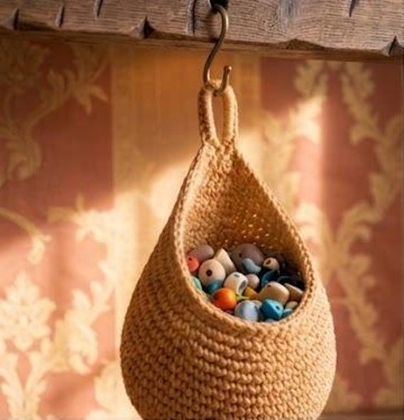 Crochet Hanging Basket