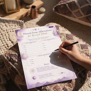 Life Transformation Guided Journal, Manifestation Scripting Pages, Alignment Affirmations Printable, Instant Download