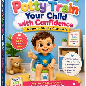 Potty Training Guide: Step-by-Step Instructions for Confident Parent's Printable PDF Instant Download