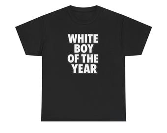 Wit T-shirt voor jongen van het jaar