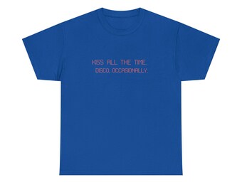 T-shirt Kiss All The Time, af en toe gebruikt