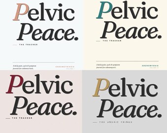 Pelvic Peace Tracker Bundle | Endometriosis, Adenomyosis & Fibroids Symptom Journal + The Unsaid Things | Digital PDF Women’s Health
