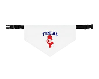 Tunisien Fotboll Husdjurs Bandana Halsband