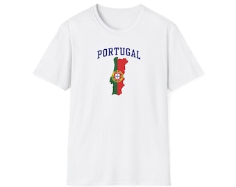 Portugals VM-t-shirt unisex | Portugisisk vapensköld, resesouvenir