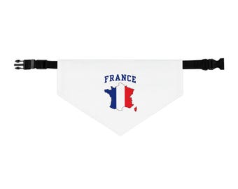 France Soccer Pet Bandana Collar