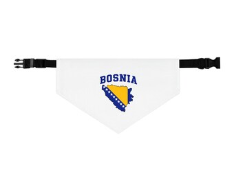Bosnia Soccer Pet Bandana Collar