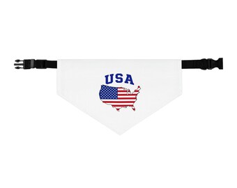 USA Soccer Pet Bandana Collar