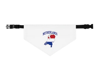 Netherlands Soccer Pet Bandana Collar