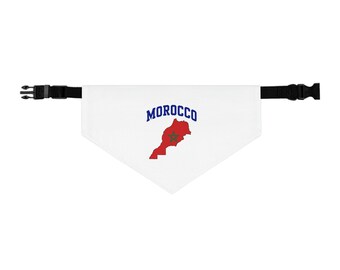 Morocco Soccer Pet Bandana Collar
