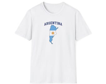 Argentinsk VM-t-shirt | Argentinsk flagga med konturer