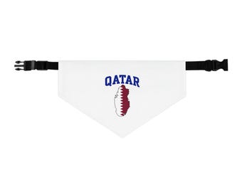 Qatar Soccer Pet Bandana Collar
